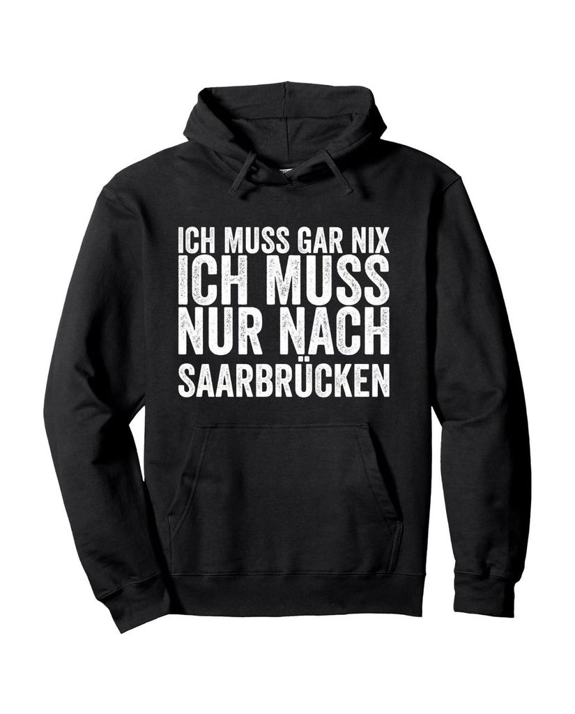 Lustiger Hoodie „Ich Muss Gar Nix Ich Muss Nur Nach“ | lustige-tshirts.de