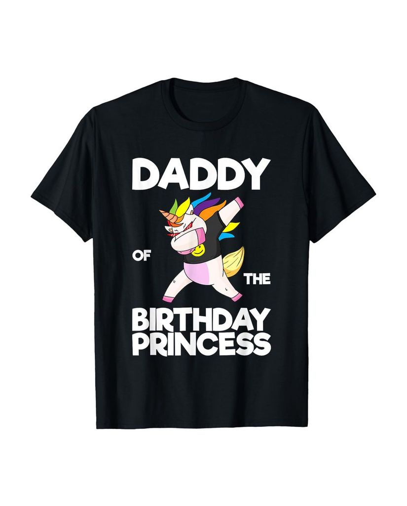 Lustiger T-Shirt „Daddy Of The Birthday Prinzessin Einhorn“ | lustige-tshirts.de
