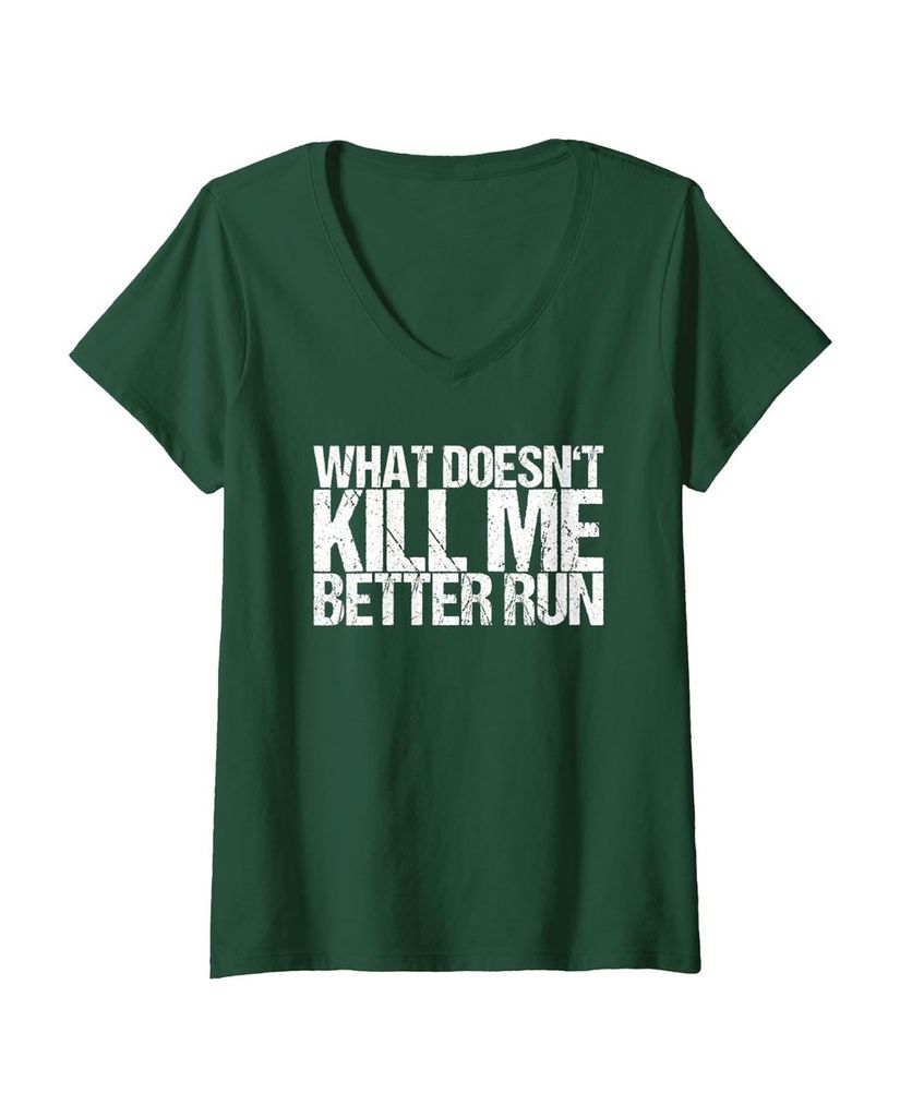 Lustiges Geburtstags T-Shirt „What Doesn't Kill Me Better Run“ – Ansicht 10