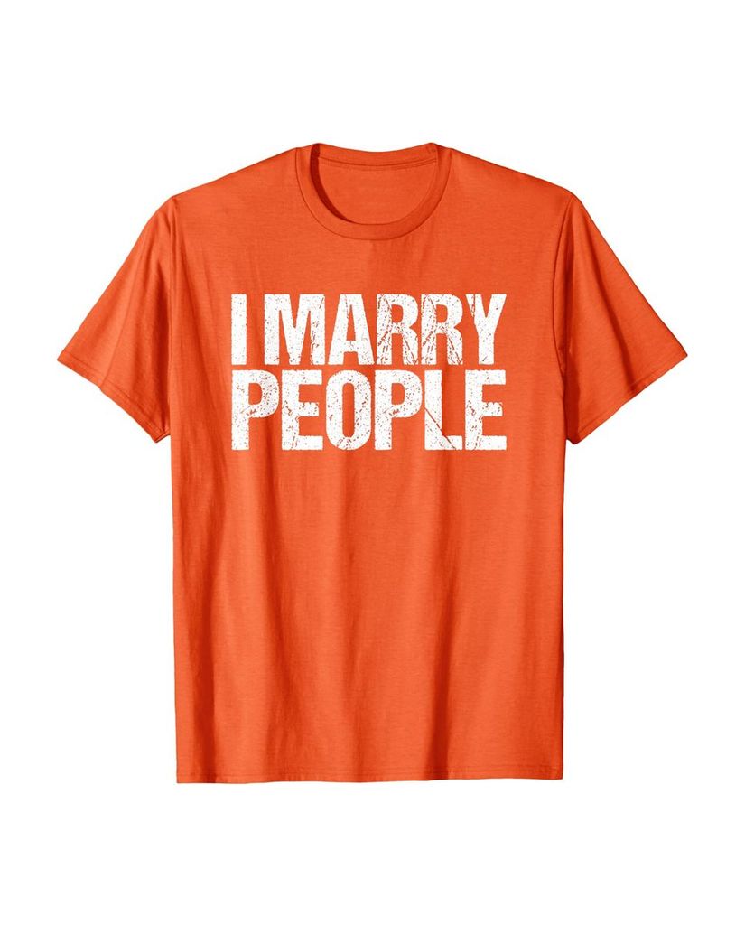 Lustiges Geburtstags T-Shirt „I Marry People“ – Ansicht 44