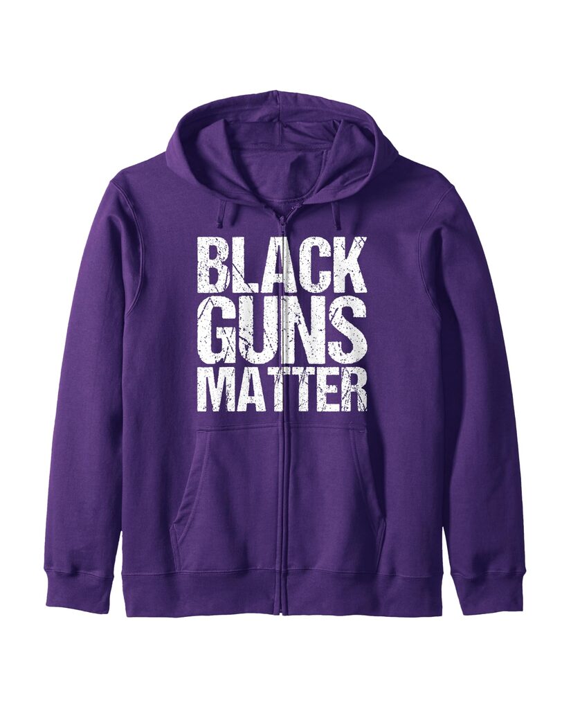 Lustige Pflege Sweatjacke „Black Guns Matter“ – Ansicht 7