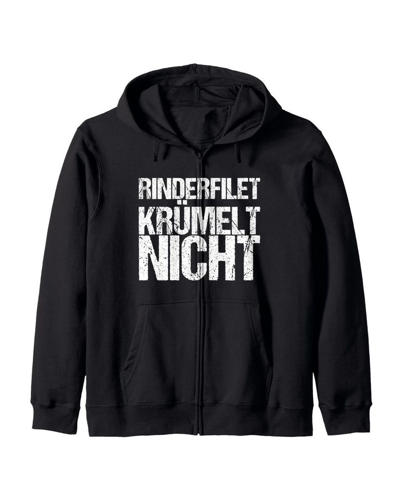Lustiger Kapuzenjacke „Rinderfilet Krümelt Nicht“ | lustige-tshirts.de