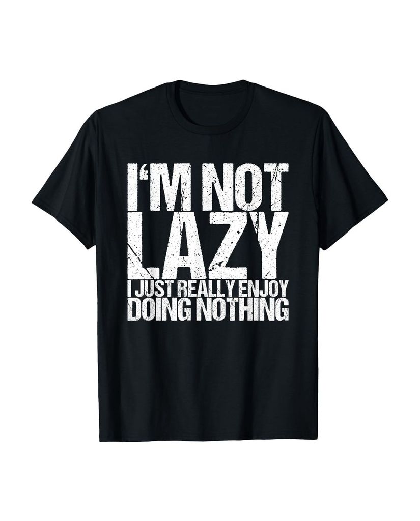 Lustiger T-Shirt „Ich bin nicht faul Ich mache einfach“ | lustige-tshirts.de