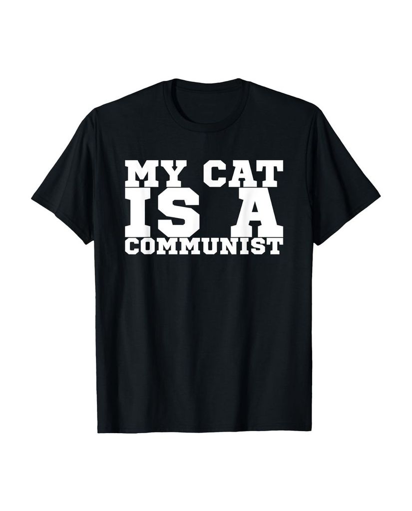 Lustiger T-Shirt „My Cat Is A Communist“ | lustige-tshirts.de