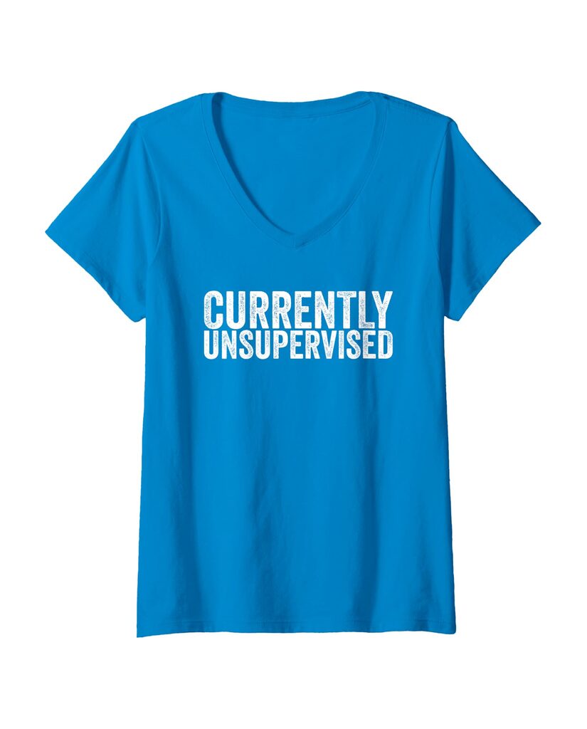 Lustiges Geburtstags T-Shirt „Currently Unsupervised“ – Ansicht 4