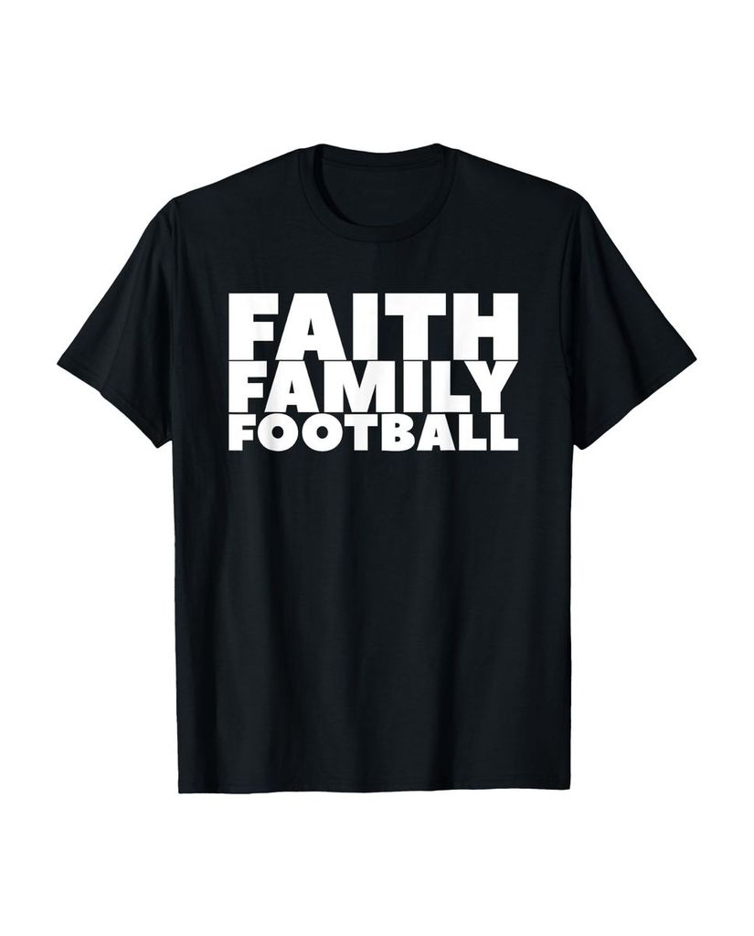 Lustiger T-Shirt „Faith Family Fußball“ | lustige-tshirts.de