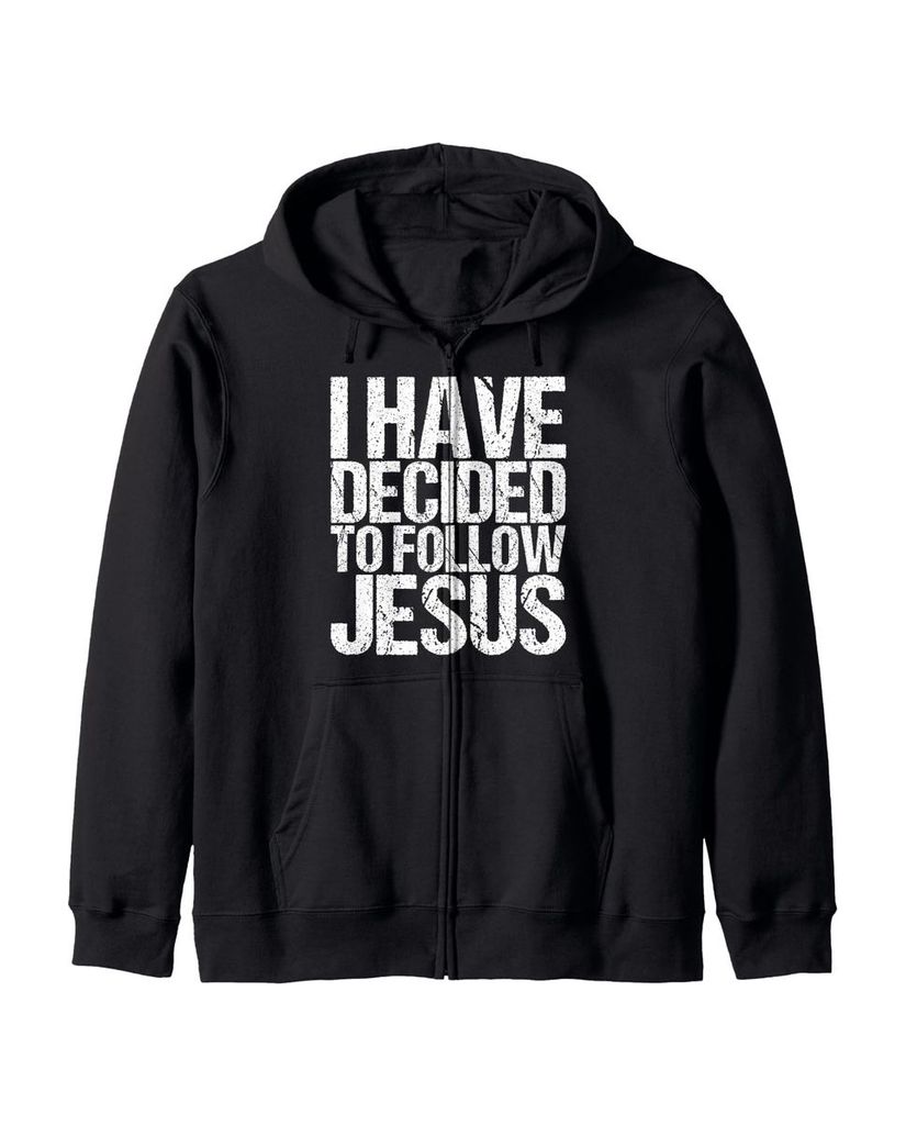 Lustiger Kapuzenjacke „Ich Habe beschlossen Jesus zu Folgen“ | lustige-tshirts.de