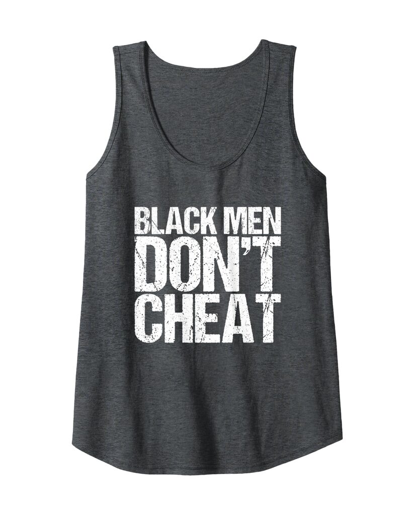 Tanktop „Black Men Don't Cheat“ für Herren – Ansicht 4