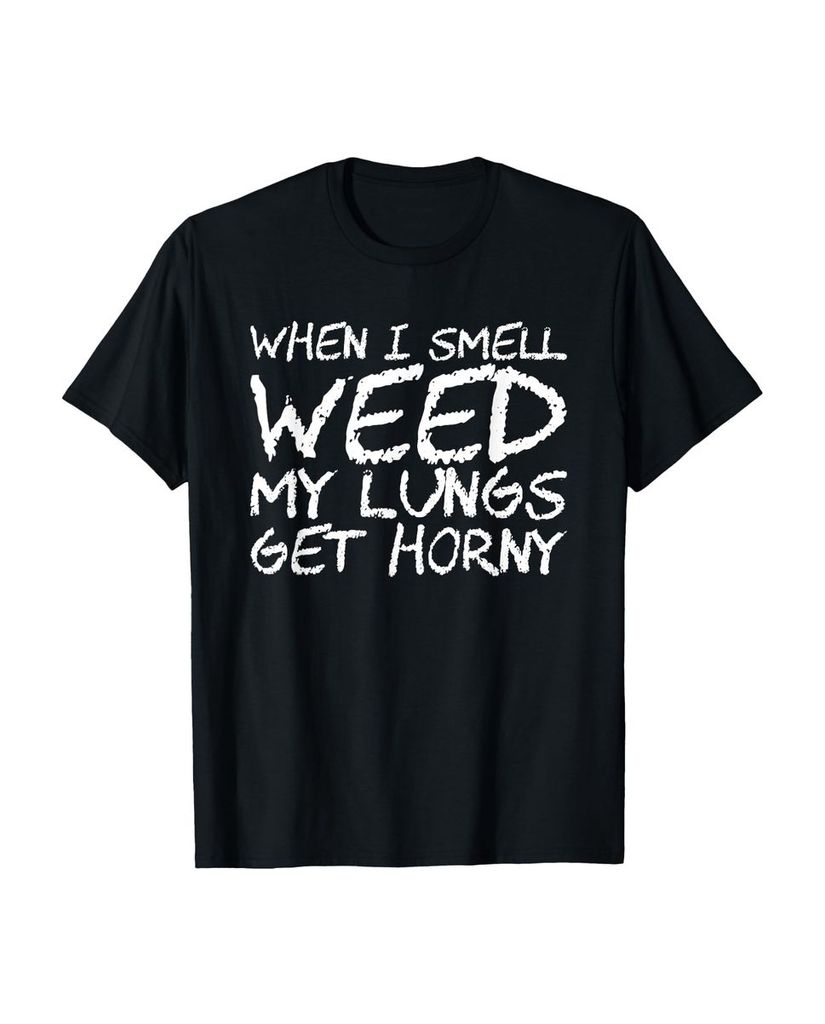 Lustiger T-Shirt „Wenn ich Gras rieche, werden meine“ | lustige-tshirts.de