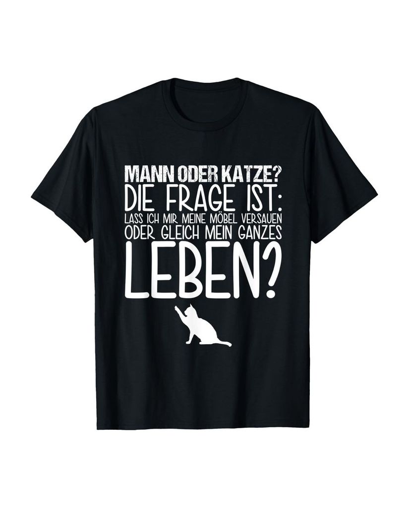 Lustiger T-Shirt „Katze Sprüche Liebe | Katzenliebhaber“ | lustige-tshirts.de