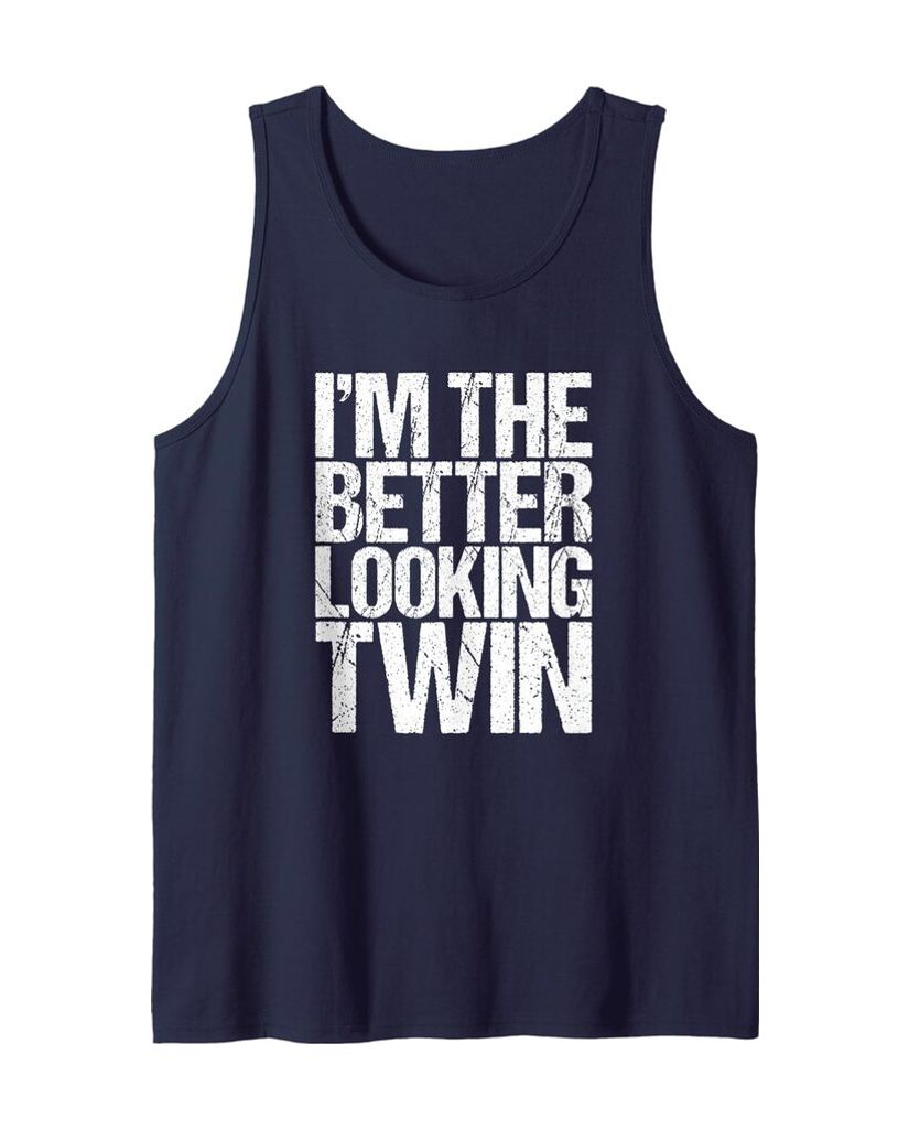 Humorvolles Geburtstags Tanktop „I'm The Better Looking Twin“ – Ansicht 7