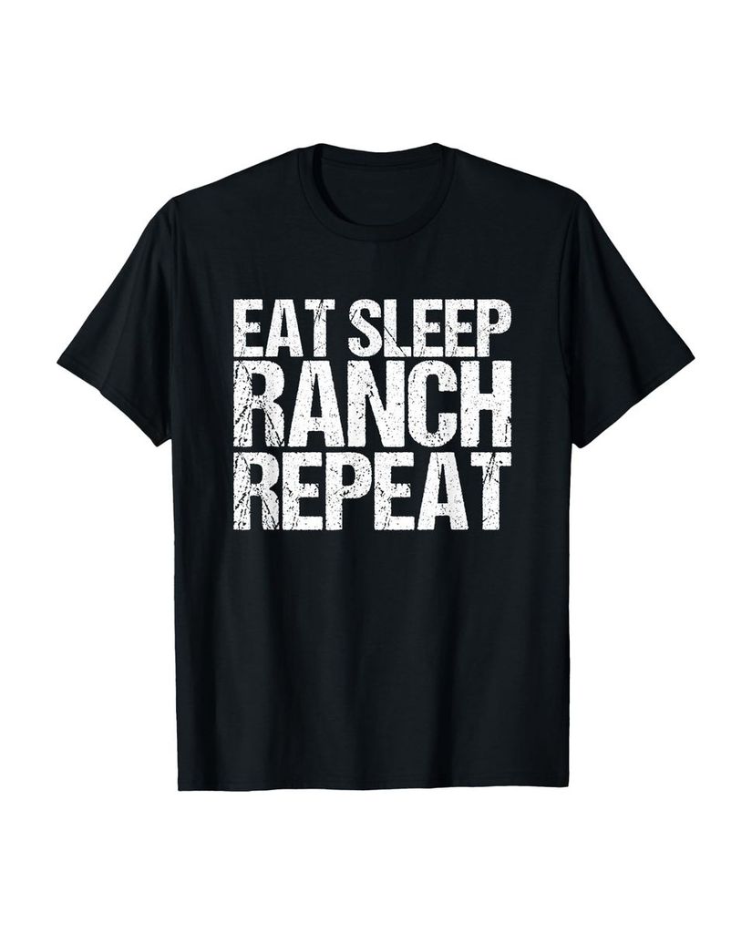 Lustiger T-Shirt „Essen Sie die Schlaf-Ranch wiederholen“ | lustige-tshirts.de