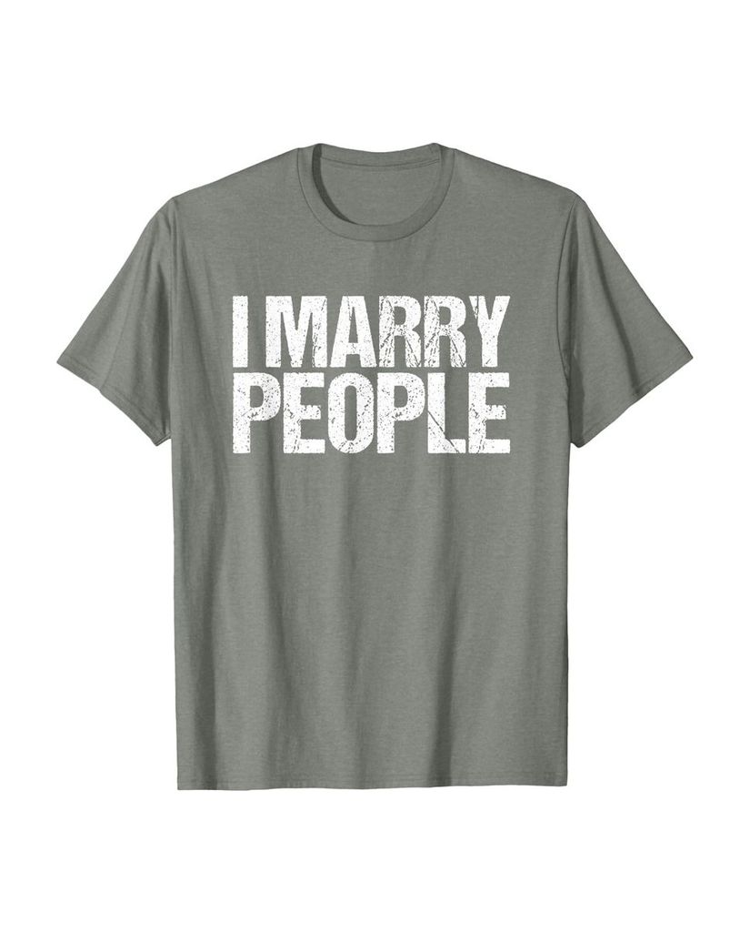 Lustiges Geburtstags T-Shirt „I Marry People“ – Ansicht 27