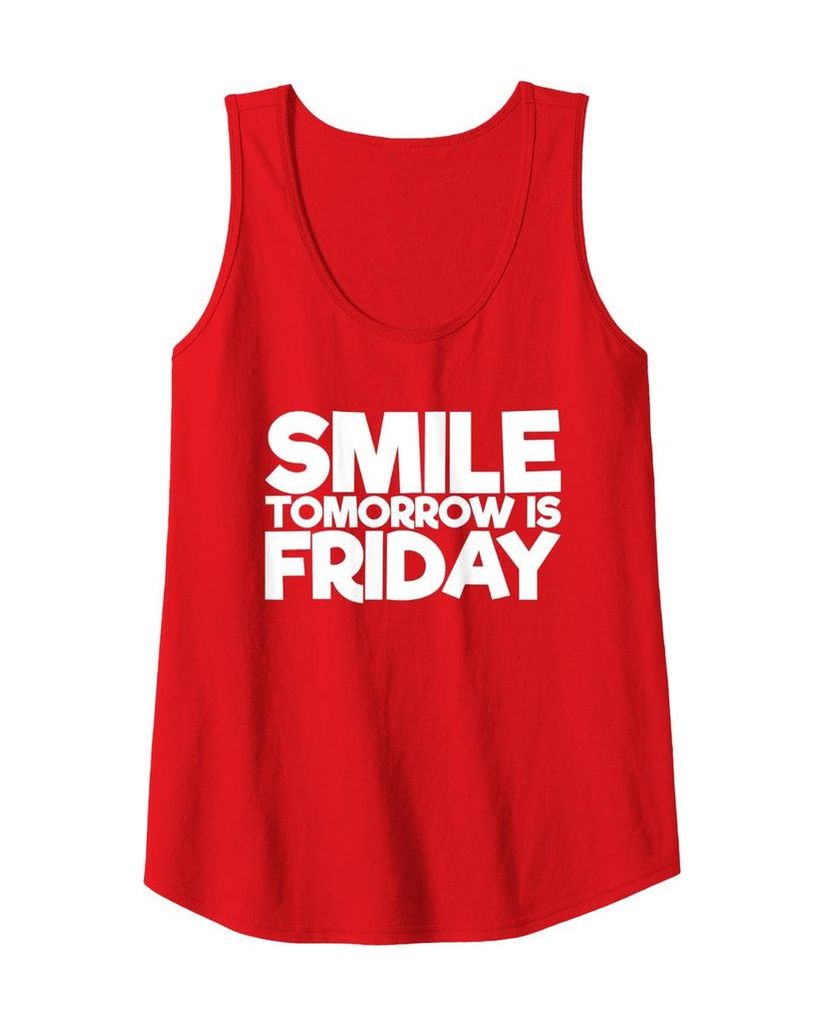 Humorvolles Tanktop „Smile Tomorrow is Friday“ – Ansicht 11