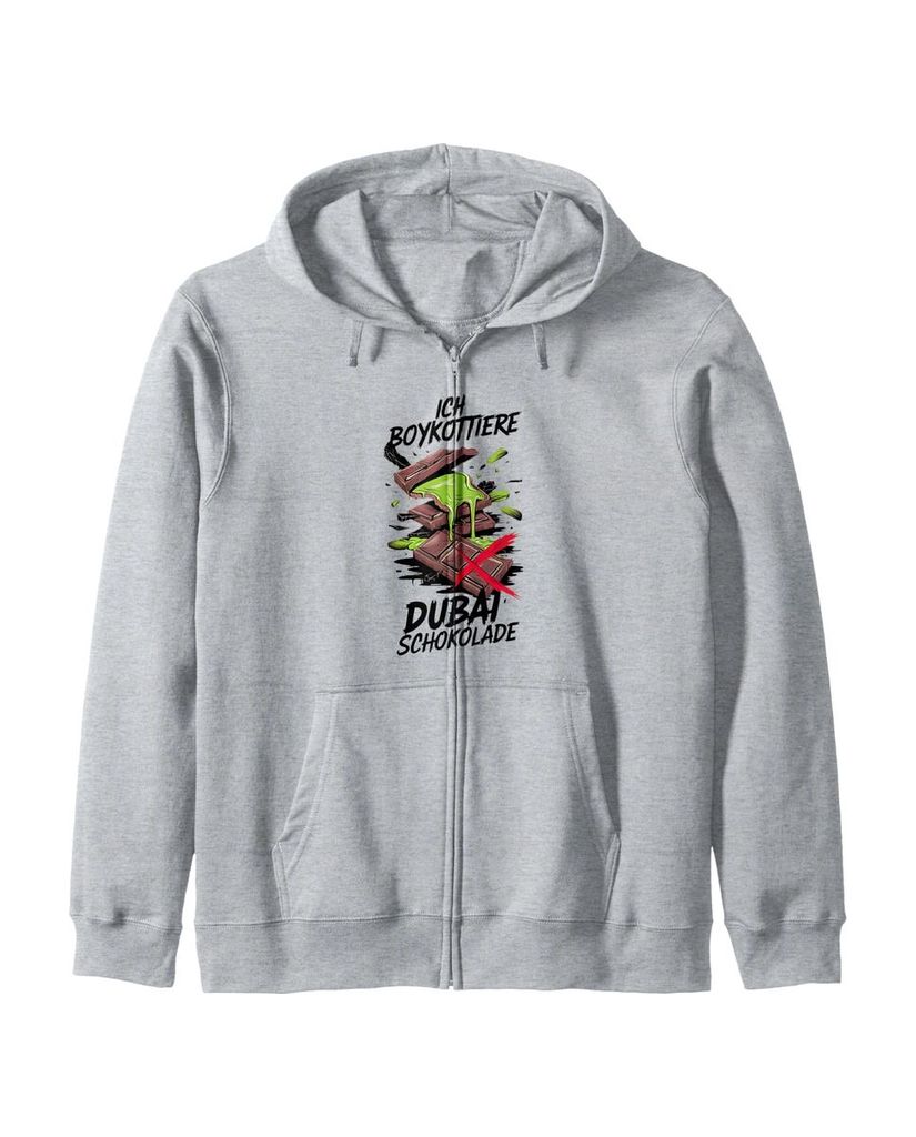 Lustiger Kapuzenjacke „Ich boykottiere Dubai Schokolade“ | lustige-tshirts.de