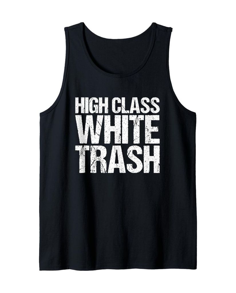 Lustiger Tank Top „Hochwertiger weißer Mülleimer.“ | lustige-tshirts.de