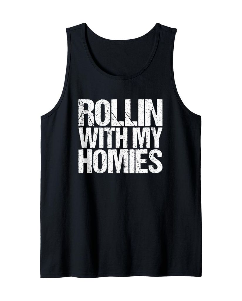 Lustiger Tank Top „Rollin' mit meinen Homies“ | lustige-tshirts.de