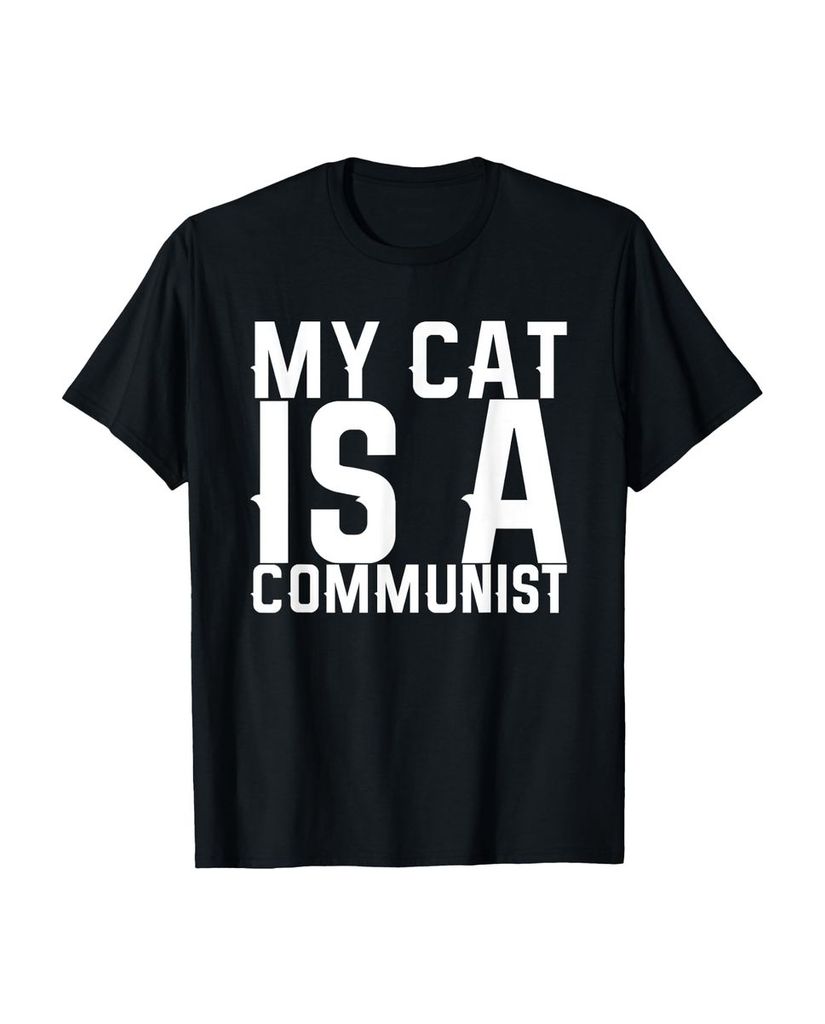 Lustiger T-Shirt „My Cat Is A Communist“ | lustige-tshirts.de