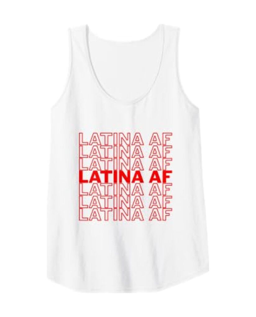 Lustiges Camping Tanktop „Latina Af“ – Ansicht 3
