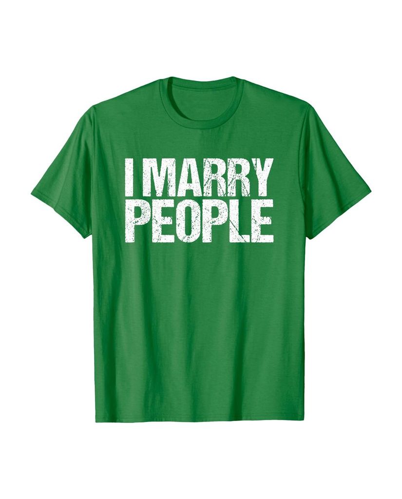 Lustiges Geburtstags T-Shirt „I Marry People“ – Ansicht 40