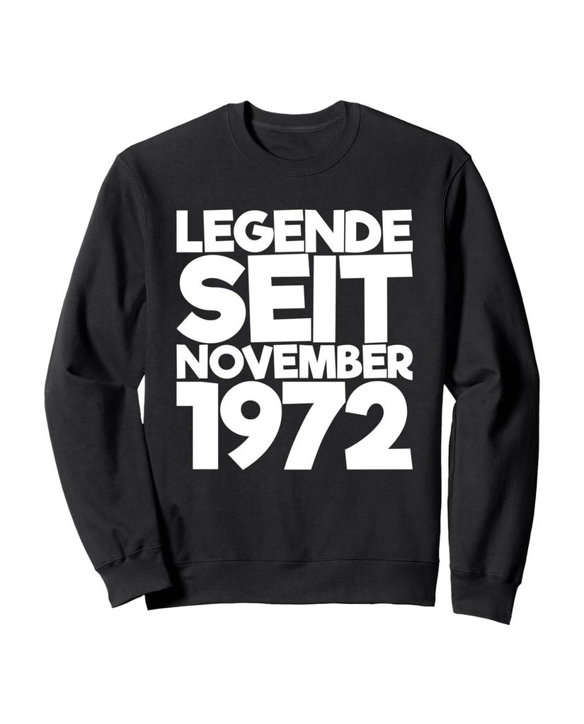 Lustiger Sweatshirt „Legende Seit November 1972“ | lustige-tshirts.de