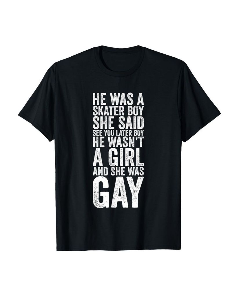 Lustiger T-Shirt „Er war ein Skater Boy Lustiger Schwuler“ | lustige-tshirts.de