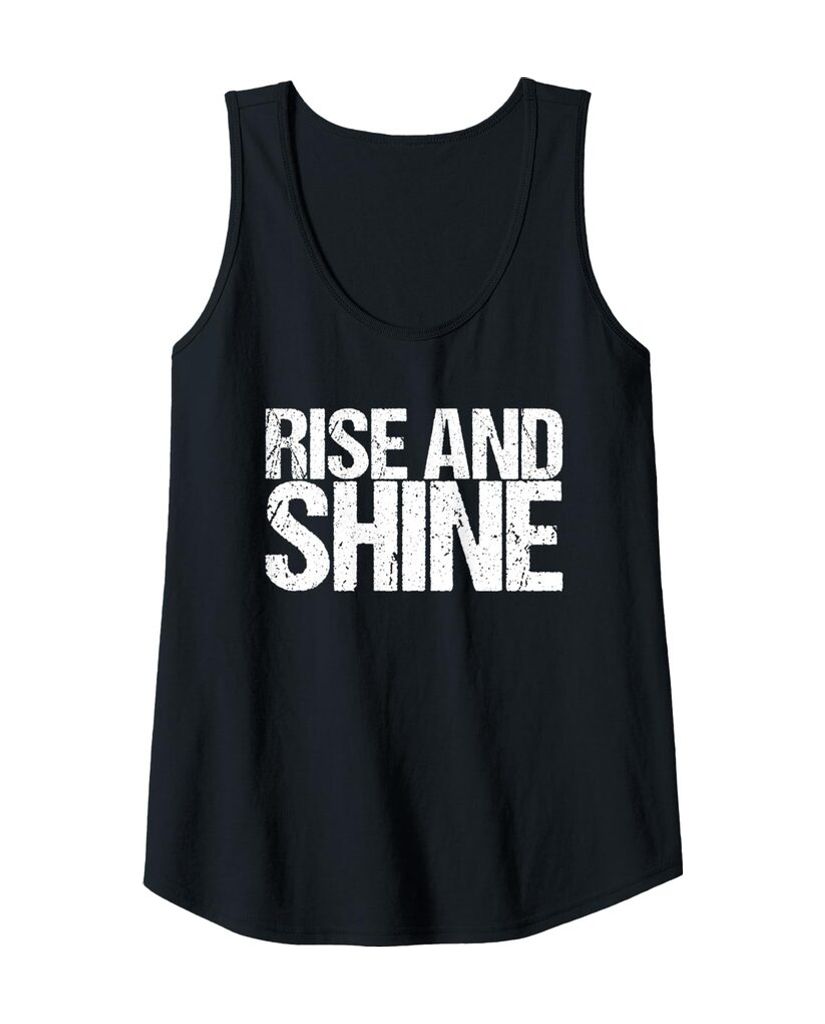 Lustiges Kaffee Tanktop „Rise And Shine“ – Ansicht 5