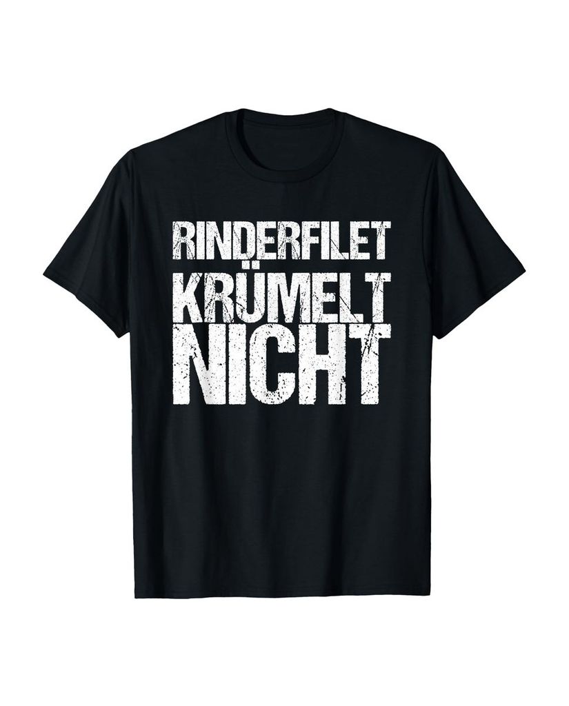 Lustiger T-Shirt „Rinderfilet Krümelt Nicht“ | lustige-tshirts.de