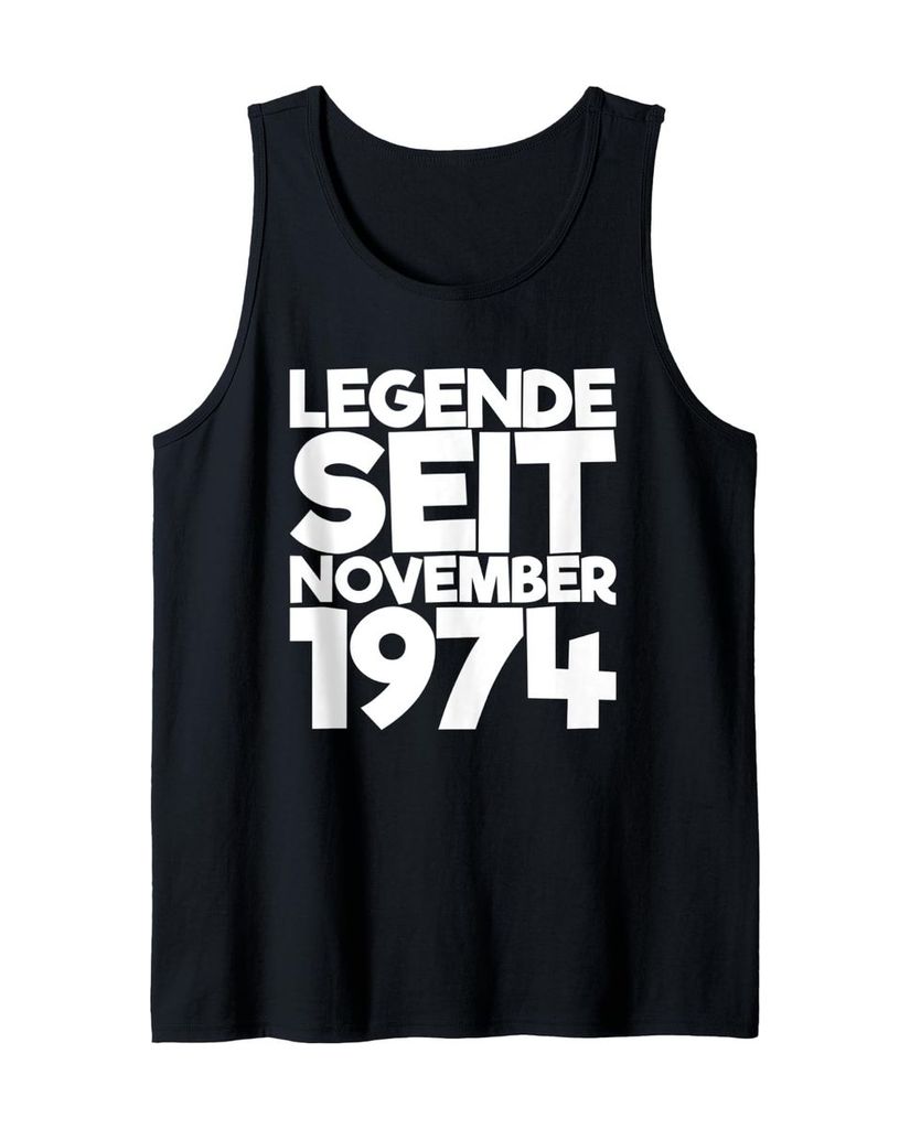 Lustiger Tank Top „Legende Seit November 1974“ | lustige-tshirts.de