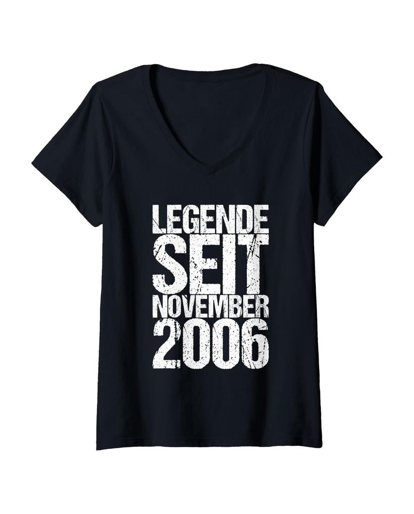 Lustiger T-Shirt mit V-Ausschnitt „Legende Seit November 2006“ | lustige-tshirts.de