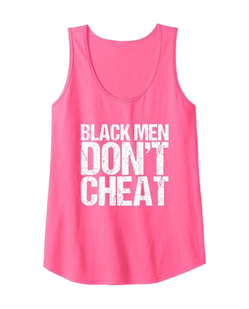 Tanktop „Black Men Don't Cheat“ für Herren – Ansicht 3
