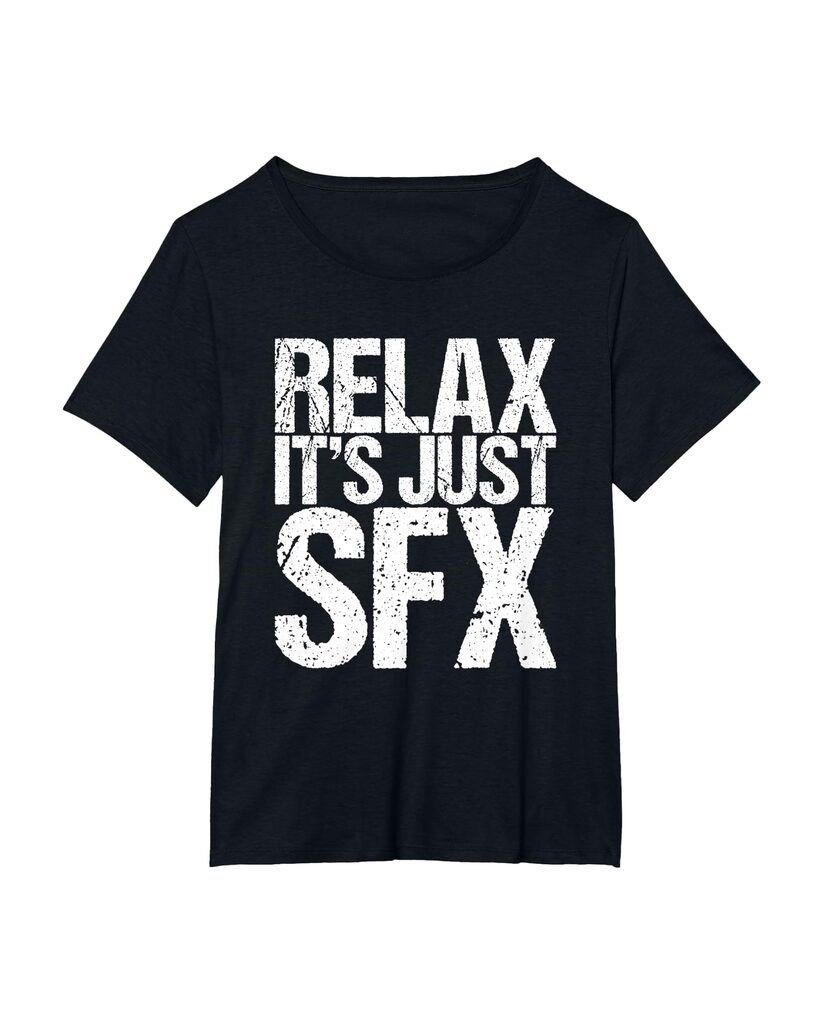Lustiges Halloween T-Shirt „Relax It's Just Sfx“ – Ansicht 3