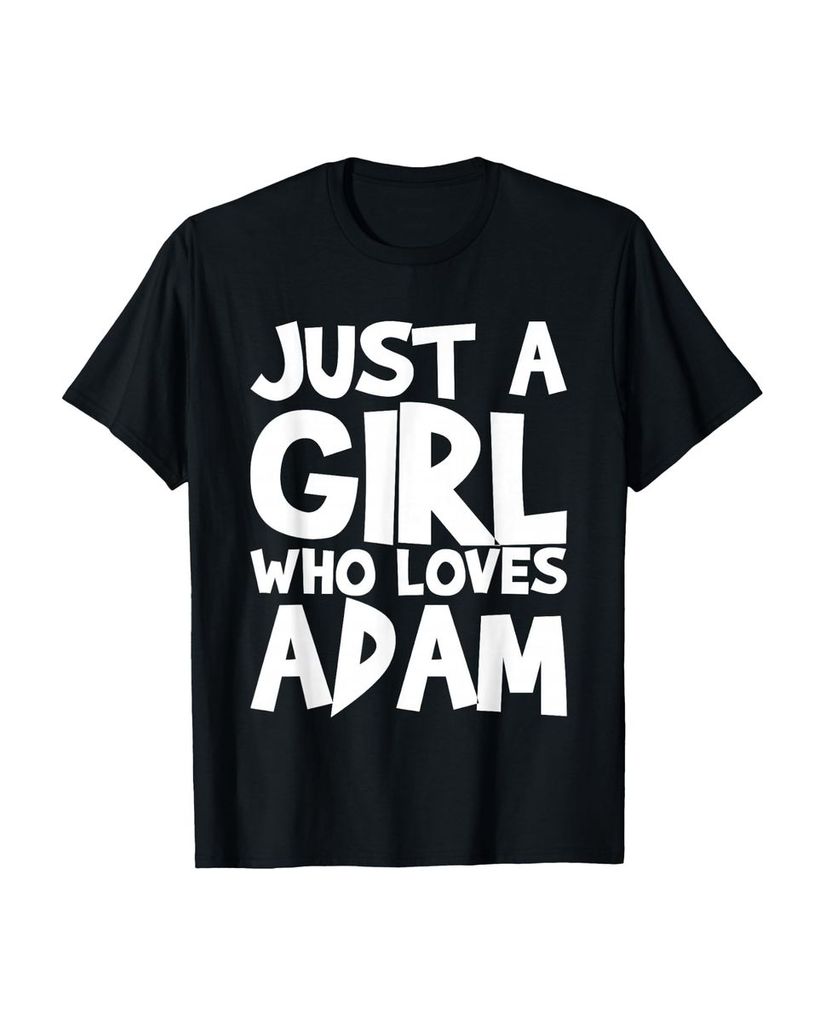 Lustiger T-Shirt „Nur ein Mädchen, das Adam liebt“ | lustige-tshirts.de