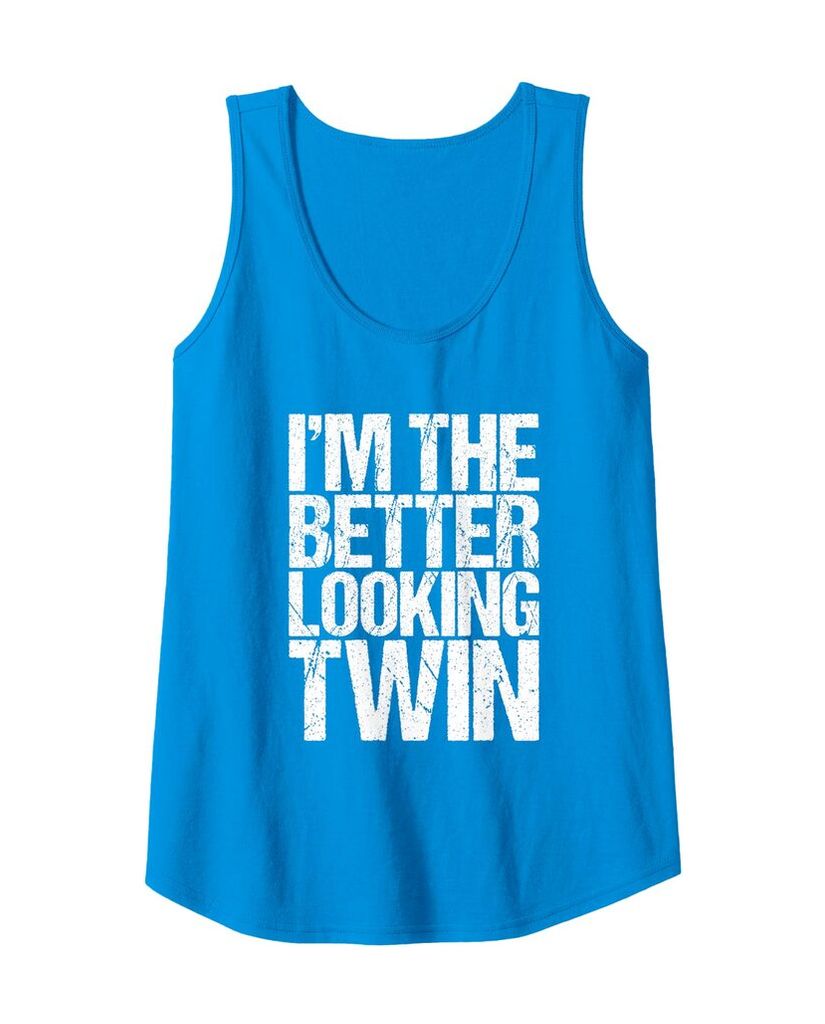 Humorvolles Geburtstags Tanktop „I'm The Better Looking Twin“ – Ansicht 5