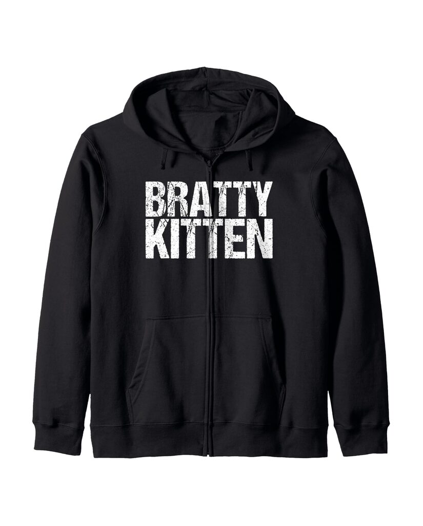 Verspielte Sweatjacke „Bratty Kitten“ – Ansicht 2