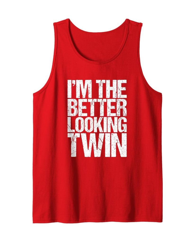 Humorvolles Geburtstags Tanktop „I'm The Better Looking Twin“ – Ansicht 11