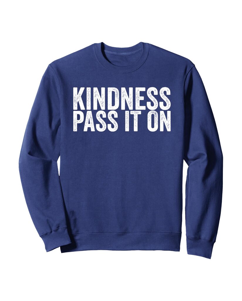 Lustiges Weihnachts Sweatshirt „Kindness Pass It on“ – Ansicht 5