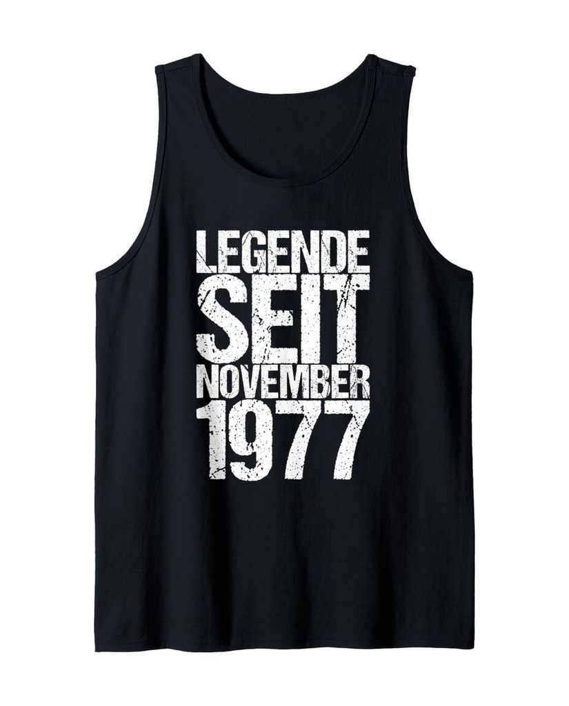 Lustiger Tank Top „Legende Seit November 1977“ | lustige-tshirts.de