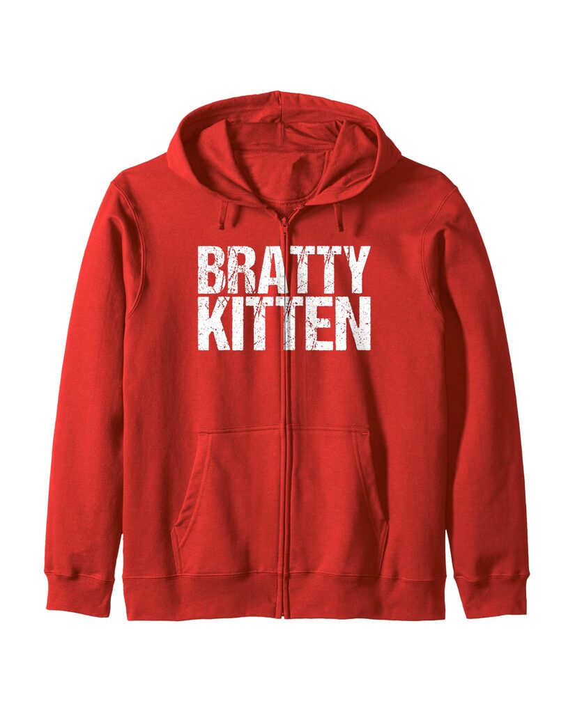 Verspielte Sweatjacke „Bratty Kitten“ – Ansicht 3
