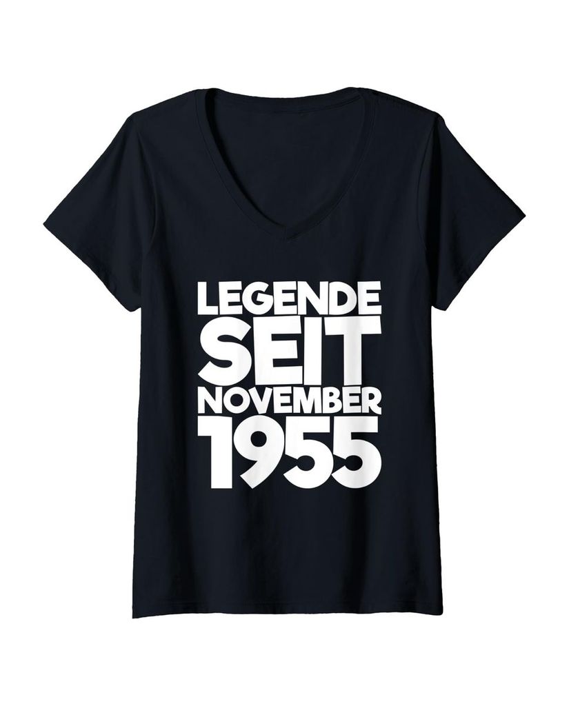 Lustiger T-Shirt mit V-Ausschnitt „Legende Seit November 1955“ | lustige-tshirts.de