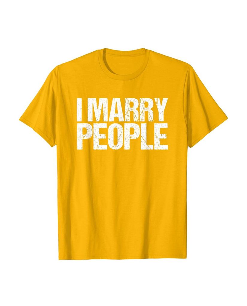 Lustiges Geburtstags T-Shirt „I Marry People“ – Ansicht 30