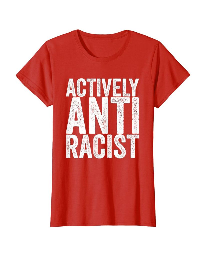Witziges T-Shirt „Actively Anti Racist“ – Ansicht 9