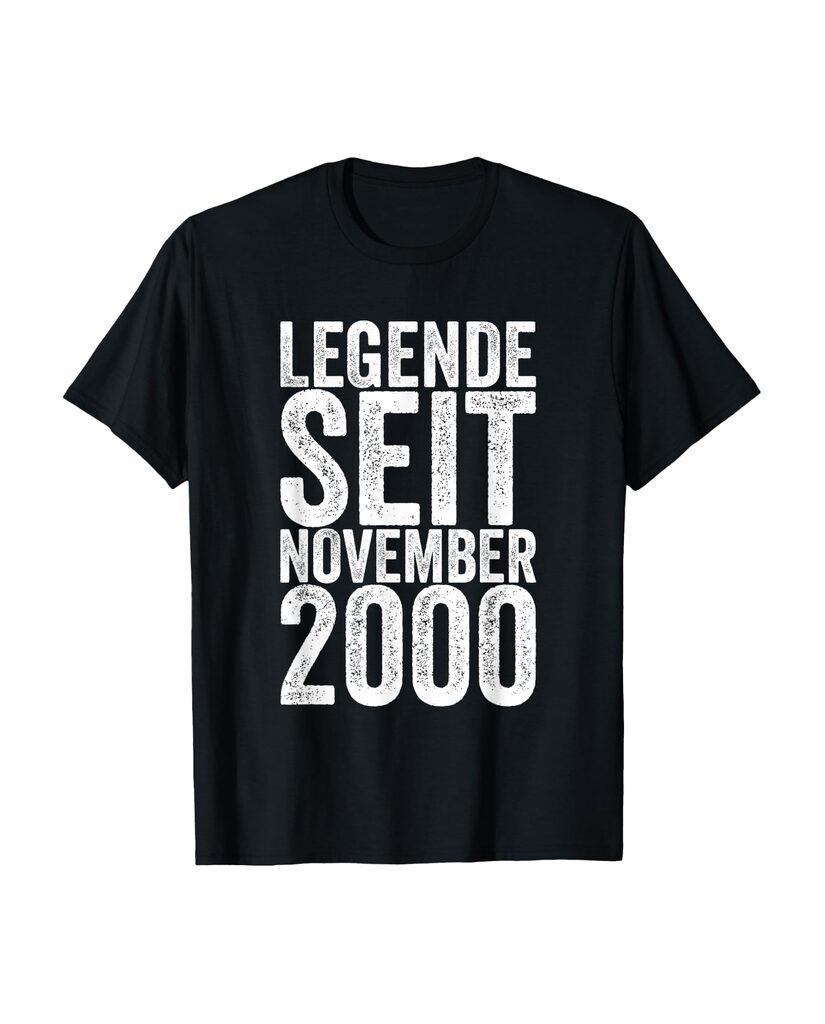 T-Shirt „Legende seit November 2000“ zum Geburtstag – Ansicht 2