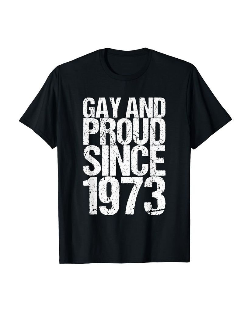 Lustiger T-Shirt „Schwul und stolz seit 1973“ | lustige-tshirts.de