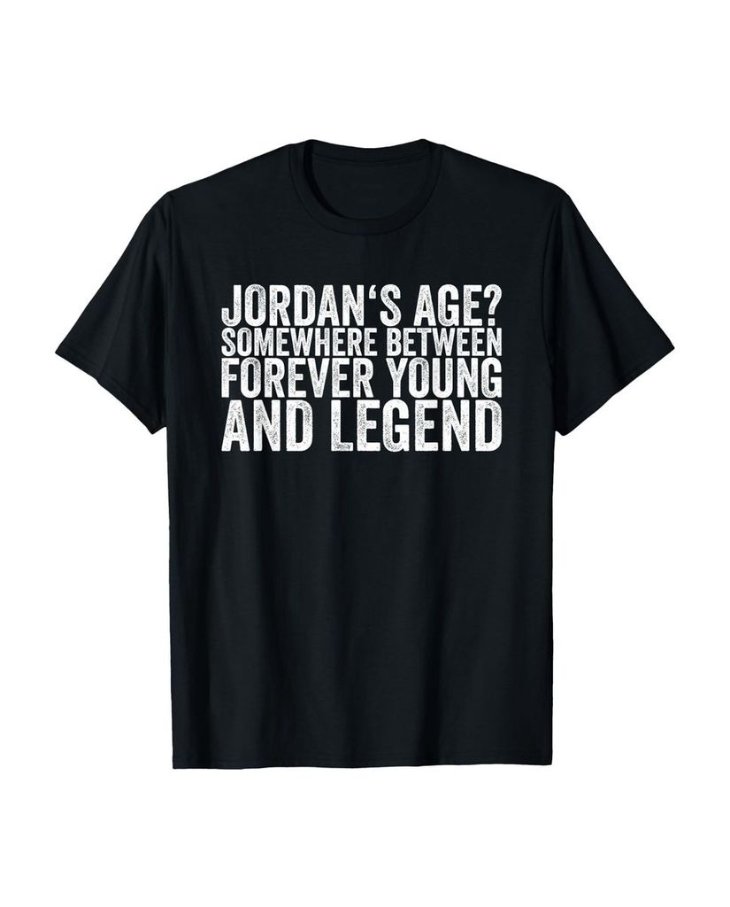 Lustiger T-Shirt „Jordans Zeitalter irgendwo zwischen“ | lustige-tshirts.de