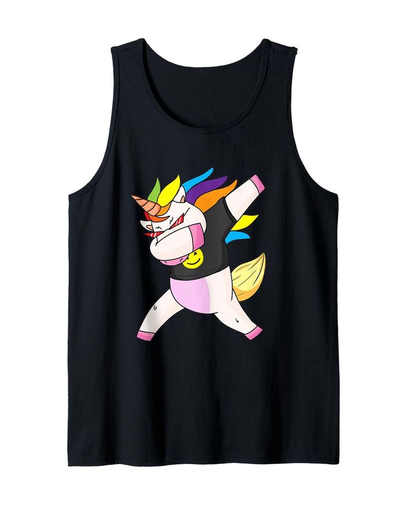 Lustiger Tank Top „Einhorn Dabbing Punk Goth Rockstar“ | lustige-tshirts.de