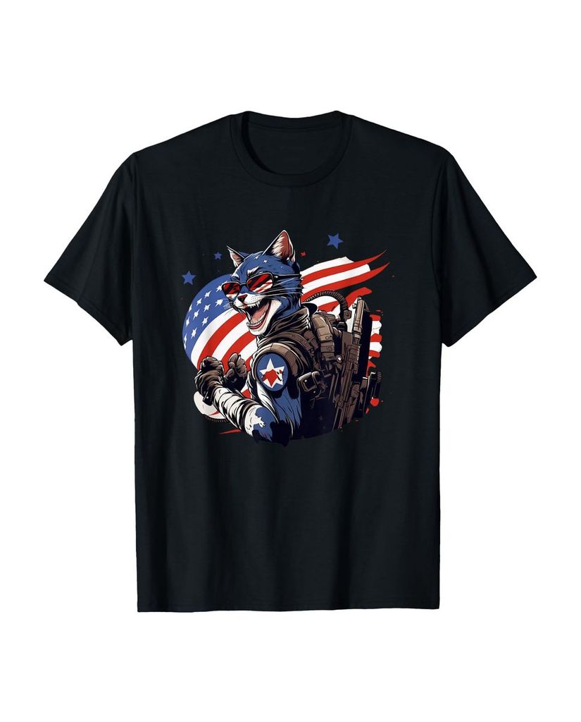 Lustiger T-Shirt „Katze taktischer Militär-Soldat“ | lustige-tshirts.de