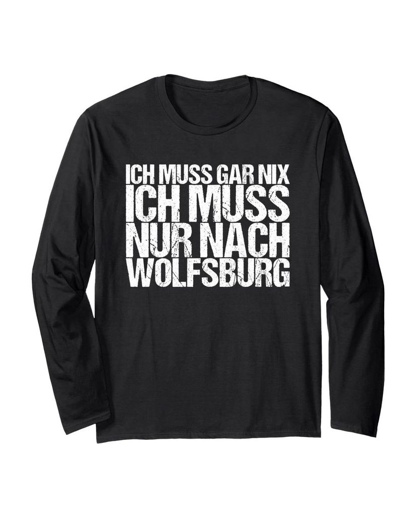 Lustiger Langarmshirt „Ich Muss Gar Nix Ich Muss Nur Nach“ | lustige-tshirts.de