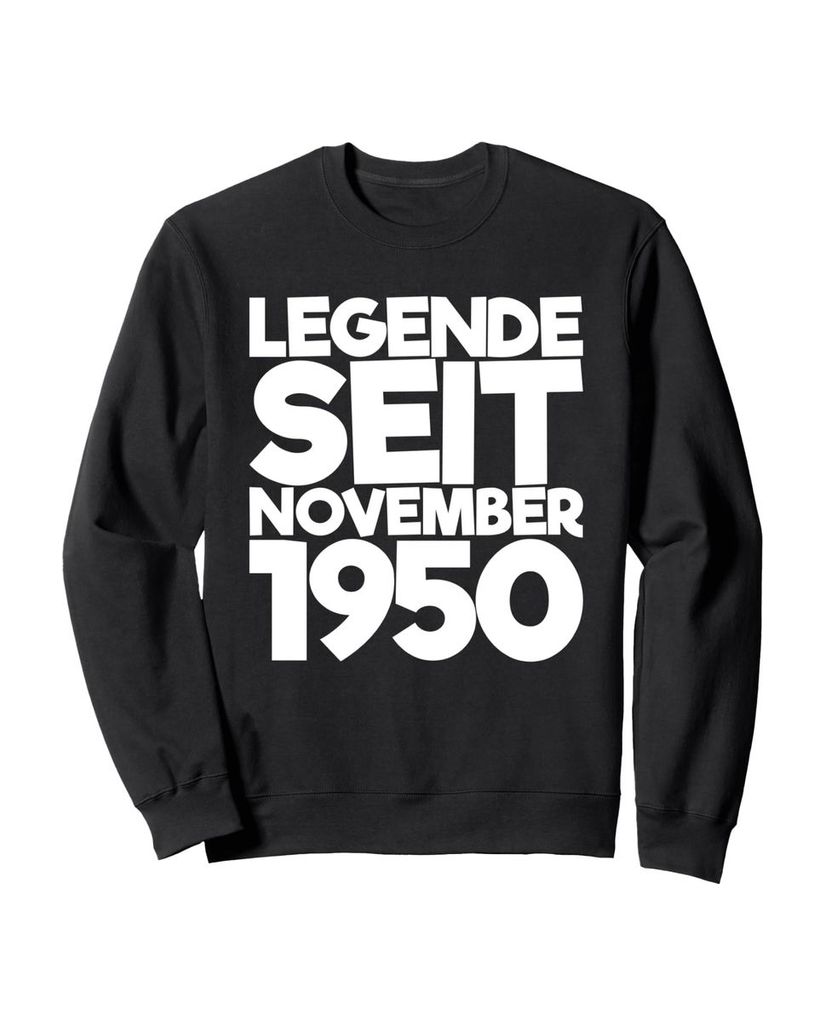 Lustiger Sweatshirt „Legende Seit November 1950“ | lustige-tshirts.de