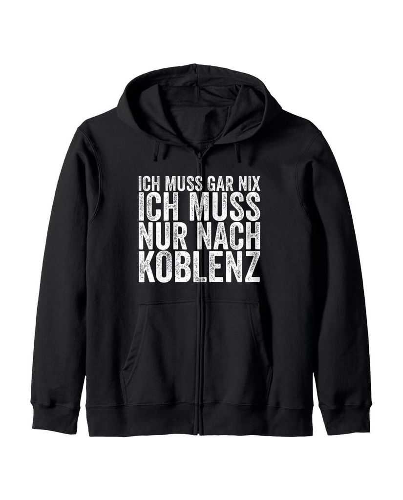 Lustiger Kapuzenjacke „Ich Muss Gar Nix Ich Muss Nur Nach“ | lustige-tshirts.de